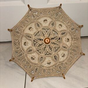 Vintage Miniature Working Umbrella
Parasol Handmade Detailed
Victorian Lace